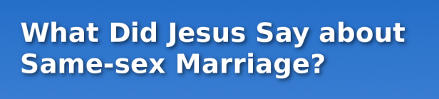 Verse about Same-sex Marriage